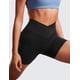 thumbnail image 5 of Shorts CRZ YOGA Butterluxe tiro alto 5" negro XX-Small, 5 of 5