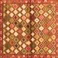 thumbnail image 1 of Ahgly Company Indoor Square Southwestern Orange Country Area Rugs, 3' Square, 1 of 1