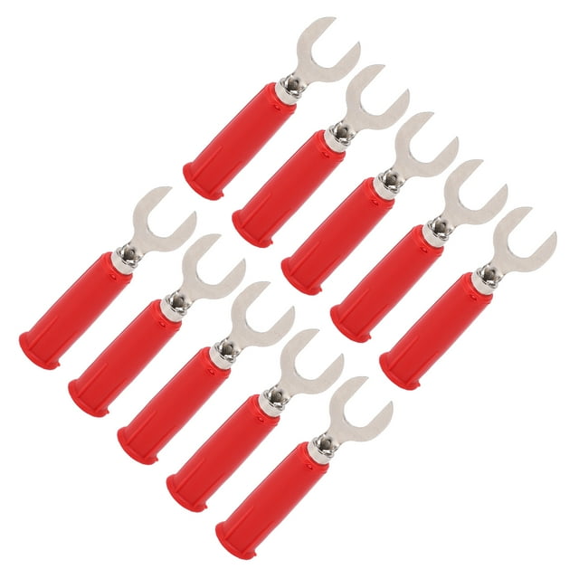 Forme 10Pcs J.20019 6mm U Forme Insert Fiche Haute Pression Y Type Fiche Banane pour Équipement Industriel Électronique