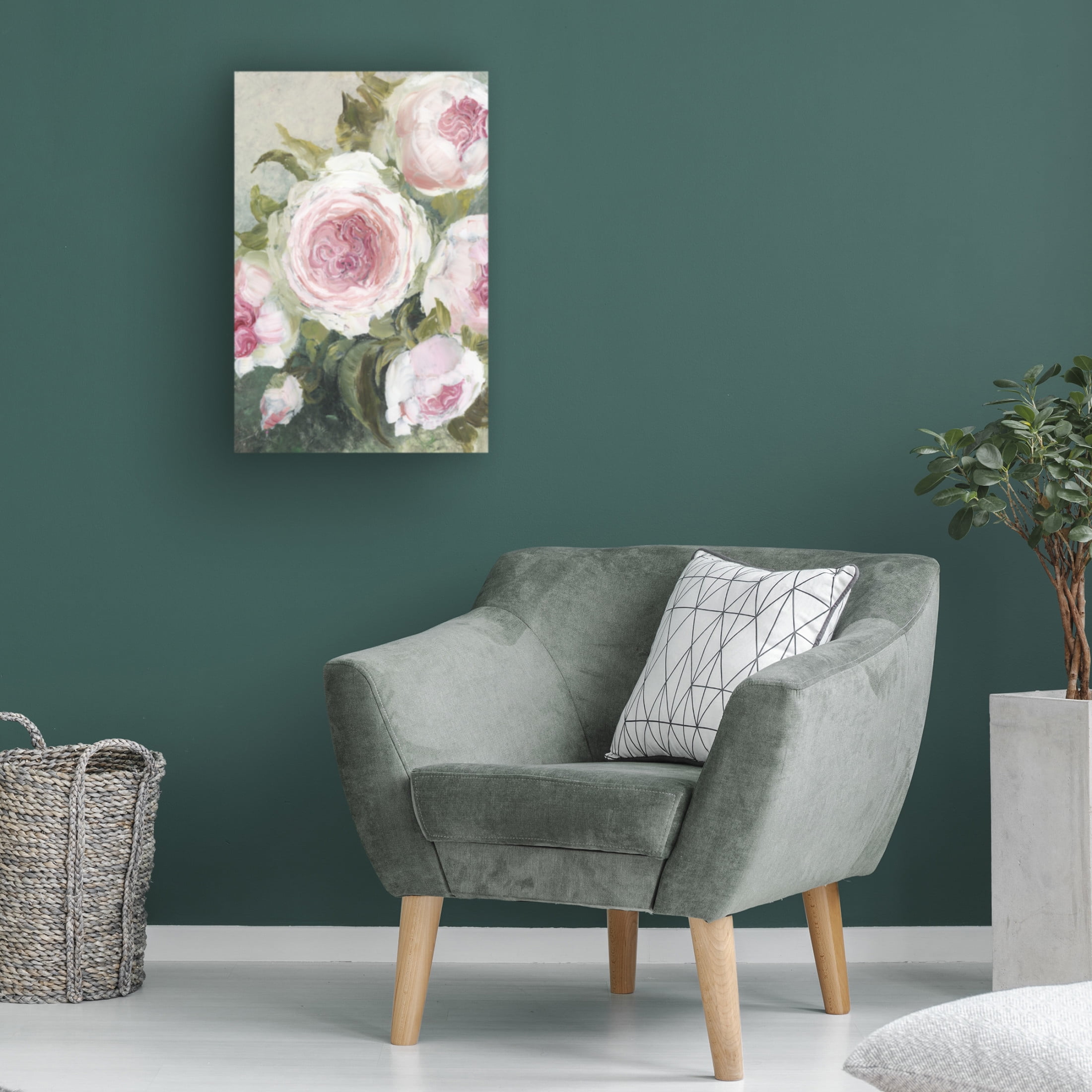 Trademark Fine Art Rosana Laiz Blursbyai Freyia painterly florals Canvas Wall Art
