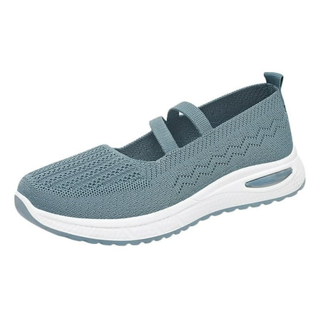 

DVKOVI Fall Shoes for Women Women s Casual Shoes Slip Breathable Lightweight Mesh Hiking Shoes Platform Shoes for Women Dressy Casual Walking Shoes for Women Blue 39