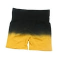 thumbnail image 4 of Pantalones cortos deportivos de secado rápido, elásticos y casuales. Amarillo Medio, 4 of 5