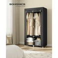 thumbnail image 2 of Organizador de armario portátil SONGMICS de 86 x 45 x 167 cm, color negro, 2 of 7