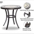 thumbnail image 5 of Handmade Dining Table Contemporary Round A Tile-top Design With Heavy-duty Aluminum Frame 28" Dia X 28.6" Height, 5 of 10