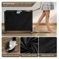 thumbnail image 4 of 3 Section Laundry Hamper with Shelf & Drawers - Rolling Laundry Sorter, Black, 4 of 6