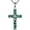 Malachite, variant on Cross Necklace 925 Sterling Silver Turquoise Cross Pendant Turquoise Jewelry Gift for Women Men