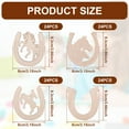 thumbnail image 2 of Keyohome Unfinished Wood Horseshoe Crafts Kit Multipurpose Sturdy Wood Horseshoes Cutout Smooth Horses Cutout Craft Slices for Decoration, 2 of 10