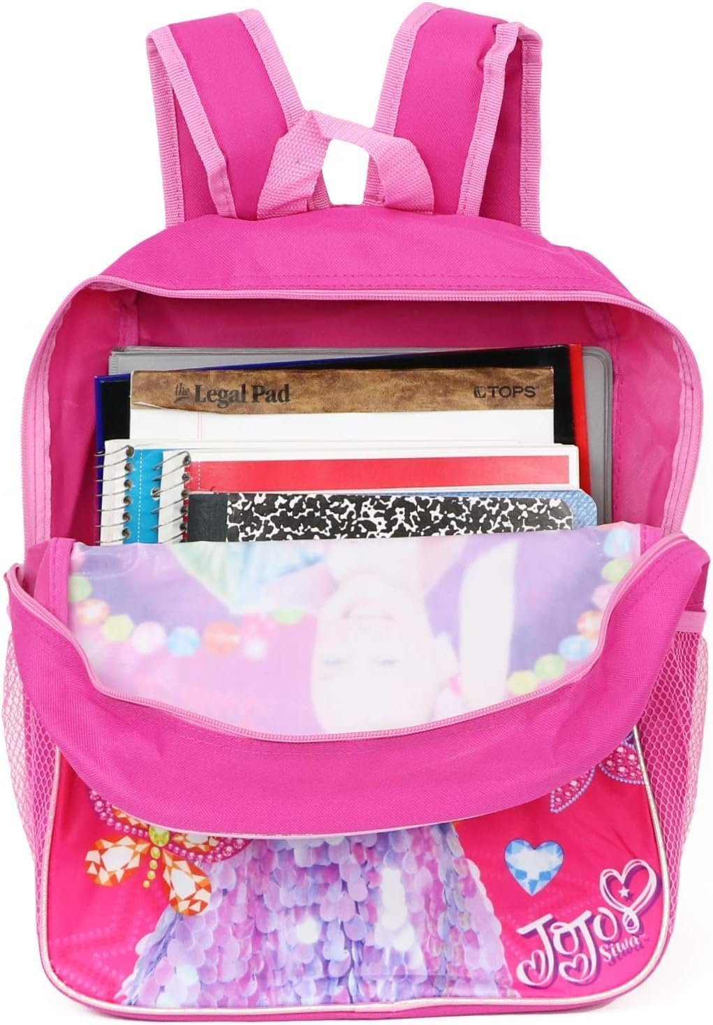 Mochila para Niña Jojo Siwa de 16" con Lonchera Desmontable, para Escuela y Baile 2