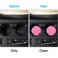 thumbnail image 3 of LLC 4 Pack Pink PVC Car Coasters - Anti-Slip Universal Vehicle Cup Holder Inserts (2.75 Diameter), 3 of 5