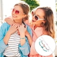 thumbnail image 6 of Butterfly Matching Bracelets,2-Pack Adjustable Strand Best Friends Bracelet,Relationship Jewelry Gifts for Friendship (Pink+Blue), 6 of 6