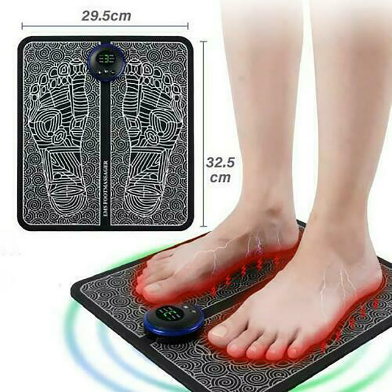 Electric Ems Foot Massager Mat For Relaxing Foot Muscles, With Shock Muscle  Massage, Using Electrode Pads For Multiple Areas, Including Shoulder And
