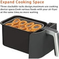 thumbnail image 4 of Dual Air Fryer Rack Compatiblefor Ninja,Dual Air Fryer Rack Fryer Stand Multi Layered Dehydrator Racks Built for Precision, 4 of 5