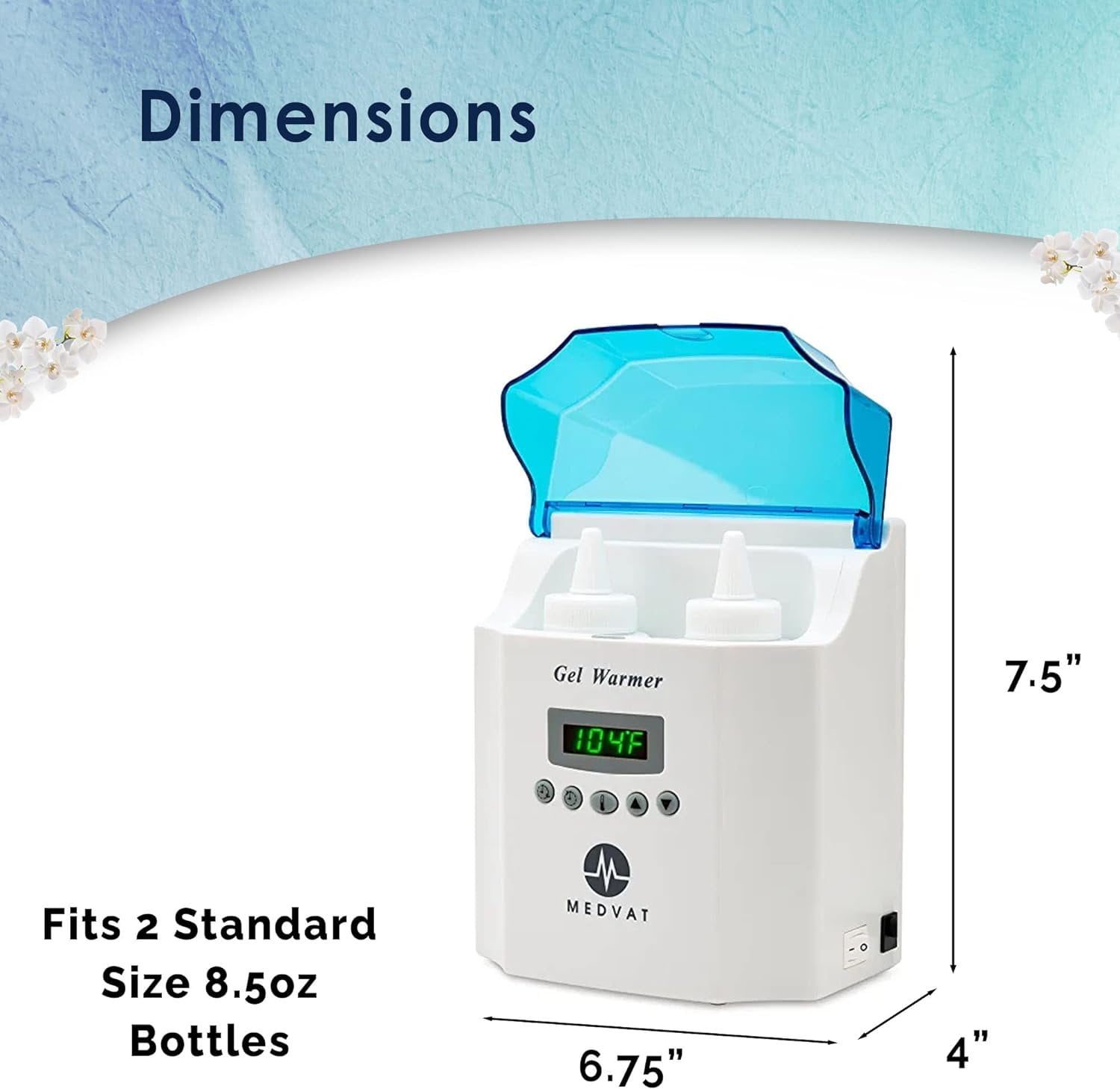 Medvat Double Digital Display Gel Warmer, with Timer & Adjustable Temperature