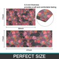 thumbnail image 7 of Dachshund Dog and Flower Floral Kitchen Rugs Sets Of 2,Anti Fatigue Kitchen Mat Rugs Non Slip Washable,Decorative Kitchen Floor Mats for Kitchen,Sink,Laundry,17"x30"+17"x47", 7 of 7