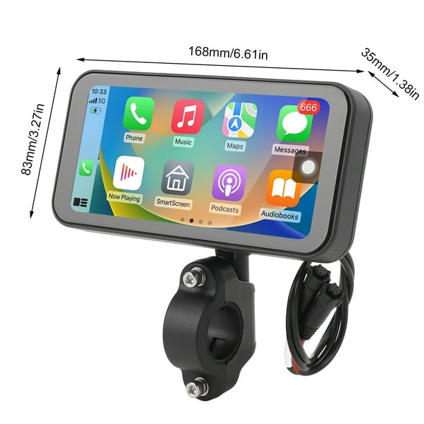 6.25 Inch Motorcycle Touchscreen, Universal for Auto Motorcycle