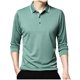 thumbnail image 2 of Blusa y camisa de manga larga con cuello vuelto para hombre, pijama deportivo para el hogar, camiseta de color liso, blusa deportiva de poliéster para hombre, 2 of 6