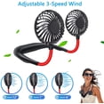thumbnail image 4 of Ventilador de cara TUNC USB manos libres portátil Mini ventilador de refrigeración negro Sencillez, 4 of 5