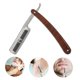 thumbnail image 3 of Maquinilla de afeitar plegable profesional para peluquero, afeitadora de barba de acero inoxidable, herramienta de depilación, 3 of 11