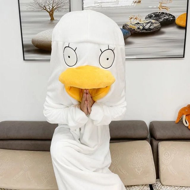Costumes Cosplay Canard Pyjama une Pièce Pyjama Animal Pyjama une Pièce Mignon Costume de Pyjama Dessin Animé Combinaison Pyjama une Pièce Canard Costumes Cosplay une Pièce