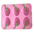 thumbnail image 4 of JUNWELL 2PC Strawberry Shape Ice Brick Mold Silicone Fronze Cube Tray Home Kitchen Popsicle Maker Mould DTOWER, 4 of 5