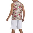 thumbnail image 2 of Sikiie Rose Mix Leopard 4 Basketball Jersey Reversible Men's Mesh Athletic Sports Shirts Training Practice S-4XLSmall, 2 of 6
