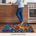 thumbnail image 5 of Blue Red Yellow Door Mat&nbsp;Indoor Outdoor Entrance, Non Slip Rug for Kitchen Bathroom Entryway Rug, Modern Colored Rainbow Stained Glass Washable Doormat Floor Mat for Office Home Decor 24x36 Inch, 5 of 8