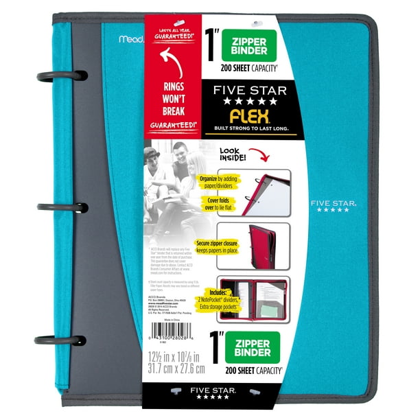 Walmart's huge annual summer sale offers some of the best laptop deals of the year oftentimes, walmart's laptop deals are exclusive or specific configurations that aren't available at other sites. five star flex 1 poly zipper binder teal