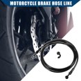 thumbnail image 3 of Unique Bargains 1 Set 220cm Length Brake Hose Motorcycle Hydraulic Brake Line Oil Hose Pipe Fitting with Banjo, 3 of 7
