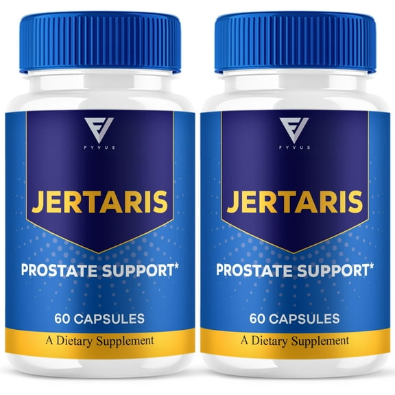 (2 Pack) Jertaris Prostate Support Pills, Jertaris Advanced Wellness Support Supplement (120 Capsules)
