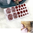 thumbnail image 3 of 6 hojas de pegatinas para uñas de los pies, resistentes al agua y de larga duración, diseño 3D, para decoración de uñas, para mujeres y niñas (patrones surtidos), 3 of 5