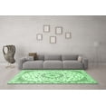 thumbnail image 3 of Ahgly Company Indoor Rectangle Medallion Emerald Green Traditional Area Rugs, 5' x 8', 3 of 4