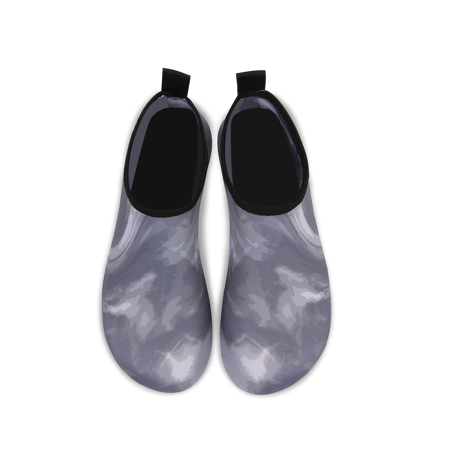 Men and Women a Slip On Barefoot Quick-Dry Beach Aqua Yoga Water Shoes (Fog/Grey, 4-5 Women)