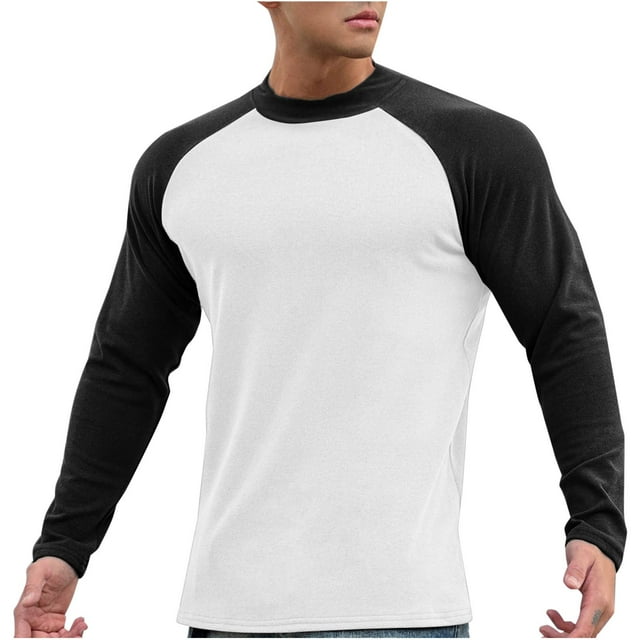 RXIRUCGD Pull Décontracté Mode pour Hommes Couleur Unie Manches Longues Col Rond, Blanc, Taille : L
