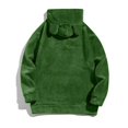 thumbnail image 3 of Yiaimeir Cozy Fleece Hoodie with Cute Ear Design for Men and Women Plush Warm Pullover Sweatshirt with Kangaroo Pocket and Drawstring Hood, 3 of 3