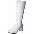 thumbnail image 1 of White Gogo Womens Costume Boots Size 9, 1 of 2
