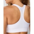 thumbnail image 5 of Hanes Sport Women's Racerback Sports Bra with Compression White XS, 5 of 10