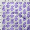 thumbnail image 4 of oneOone Rayon Violet Fabric Asian Paisley Craft Projects Decor Fabric Printed By The Yard 56 Inch Wide, 4 of 5