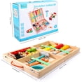 thumbnail image 4 of Juguete a partir de 3 años, regalo niño/niña de 5 años, caja de herramientas infantil juguetes de madera con caja de madera, juguetes Montessori de 3 4 5 6 años para niños niñas, 4 of 5