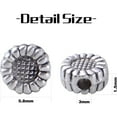 thumbnail image 3 of BronaGrand 100pcs Antique Silver Sunflower Spacers Beads Tibetan Alloy Flower Bead Spacer Charm Beads Loose Bead Spacers for DIY Bracelet Necklace Jewelry Crafts Making Accessories, 3 of 7