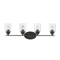 9.88 x 31 x 5.75 in. Gemma 4-Light Oil-Rubbed Bronze Vanity Light