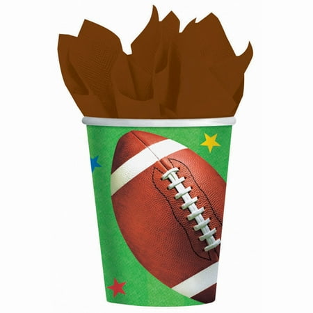 Tinkerbell 9 Ounce Cups - Football Fan Birthday Party Paper Cups Tableware, 9 Ounces, Pack of 8