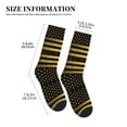 thumbnail image 3 of Athletic Socks Gold Black America Flag Sport Running Calf Socks Crew Socks for Men Women, 3 of 7