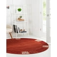 thumbnail image 4 of Unique Loom Del Mar Collection Tapis Rond Transitionnel Contemporain, 8 Pieds, Rouille Rouge/terre Cuite, 4 of 10