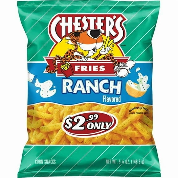 Chesters Ranch Fries 5.25oz pack of 3