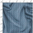 thumbnail image 2 of Soimoi Floral Print, Silk Fabric, Decor Sewing Fabric by The Yard 42 Inch Wide,Decorative Fabric for Shirts Suits Ties, Dusty Blue, 2 of 6