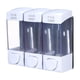 thumbnail image 5 of Dispensadores de jabón Bloqueable Gran capacidad Dispensador de jabón de 3 cámaras Evite fugas Dispensador montado en la pared para, 5 of 8
