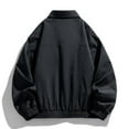 thumbnail image 4 of Veste Décontractée d'Automne pour Hommes Coupe Ample Couleur Unie Col Rabattu Manteau Décontracté Extérieur Haut Polyvalent, 4 of 4