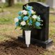 thumbnail image 4 of CaiYueKe Cemetery Flowers with Vase Artificial Flowers for Cemetery, Silk Roses Funeral Flowers for Grave, UV Resistant Sympathy Flowers for Memorial Day Mother's Day, 4 of 7