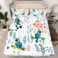 thumbnail image 2 of Homewish Blue Parrot 4 Pieces Queen Sheet Sets for Teens Boys Girls,Flower Animal Ultra Soft Flat Sheet,Dreamy Princess Queen Fitted Sheet,Ultra Soft Home Decor, 2 of 7