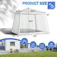 thumbnail image 3 of UBesGoo 10' x 10' Canopy Tent Wedding Party Tent w/ Mesh Netting, 3 of 7